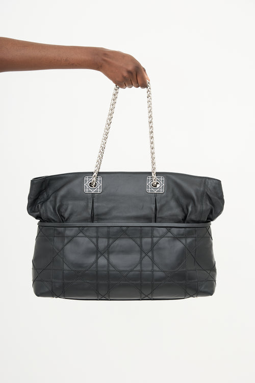 Dior 2011 Leather Cannage Granville Chain Link Tote Bag