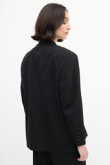 Dior Vintage Black Wool Tuxedo Blazer
