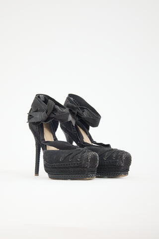 Dior SS 2011 Suede & Jute Heel