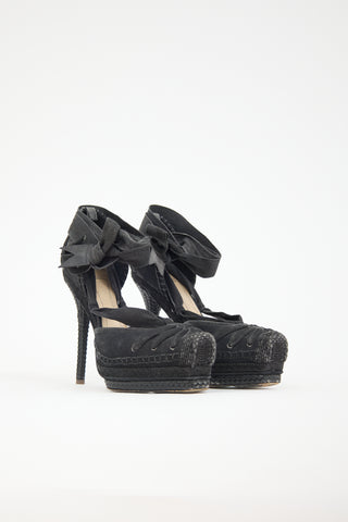 Dior SS 2011 Suede & Jute Heel