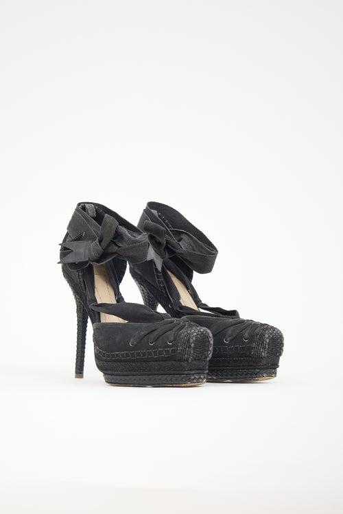 Dior SS 2011 Suede & Jute Heel