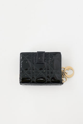 Dior Patent Lady Dior Charm Wallet