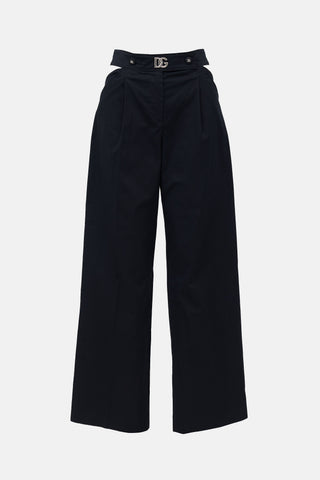 Dolce & Gabbana Cut Out Wide Leg Trouser