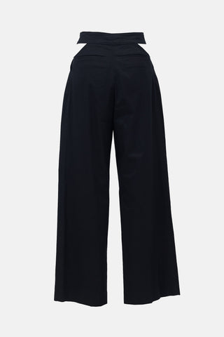 Dolce & Gabbana Cut Out Wide Leg Trouser