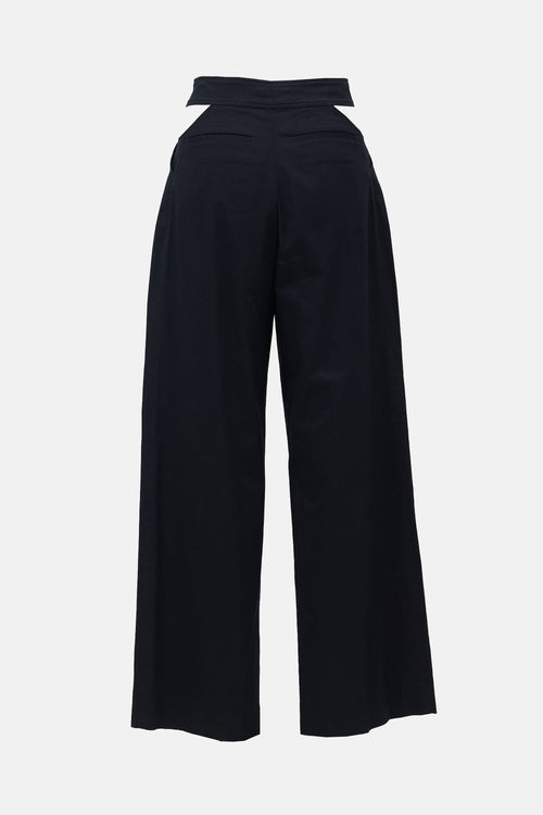 Dolce & Gabbana Cut Out Wide Leg Trouser