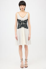 Dolce & Gabbana Silk & Lace Dress