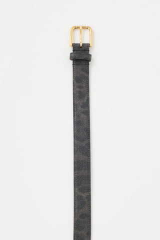 Dolce & Gabbana Leather Printed Belt