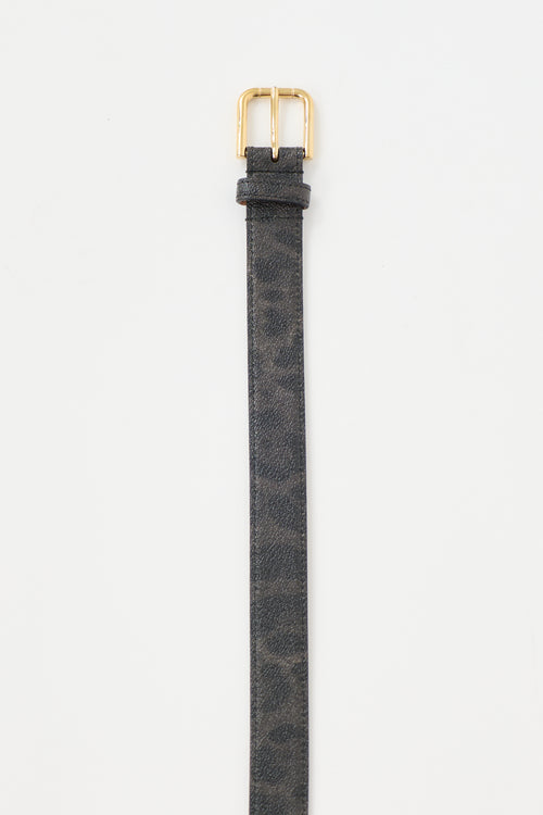 Dolce & Gabbana Leather Printed Belt