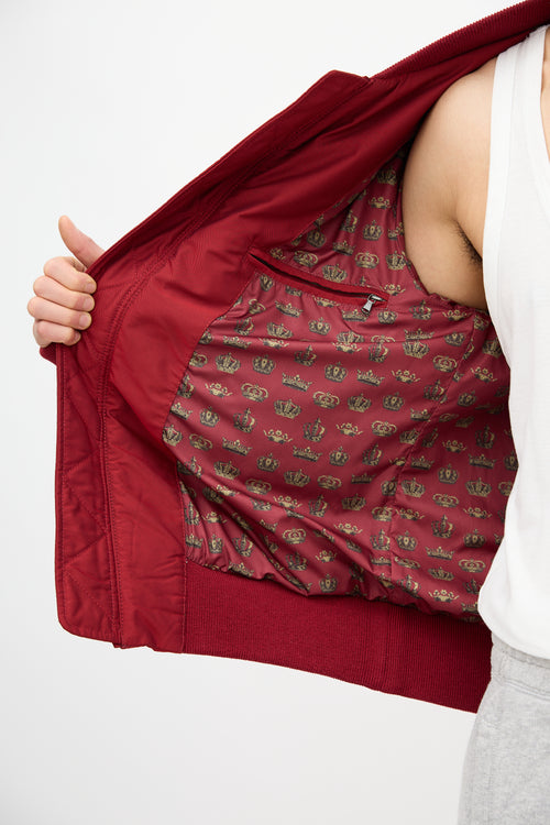 Dolce & Gabbana Amore Patch Bomber Jacket