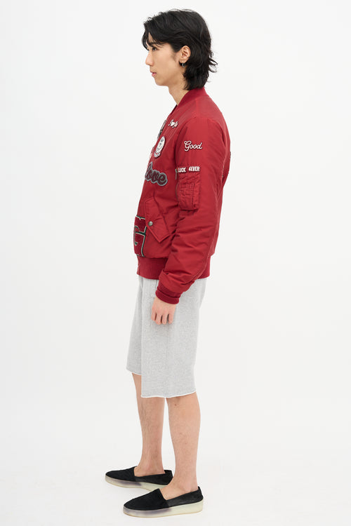 Dolce & Gabbana Amore Patch Bomber Jacket