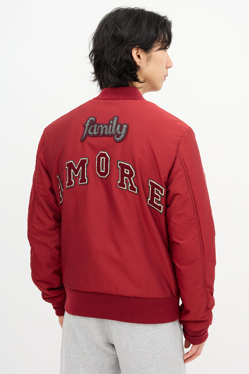 Dolce & Gabbana Amore Patch Bomber Jacket