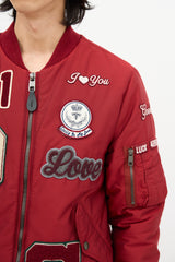 Dolce & Gabbana Amore Patch Bomber Jacket