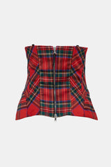 Dolce & Gabbana D&G Tartan Bustier Top