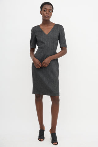 Dolce & Gabbana Wool Patterned Dress