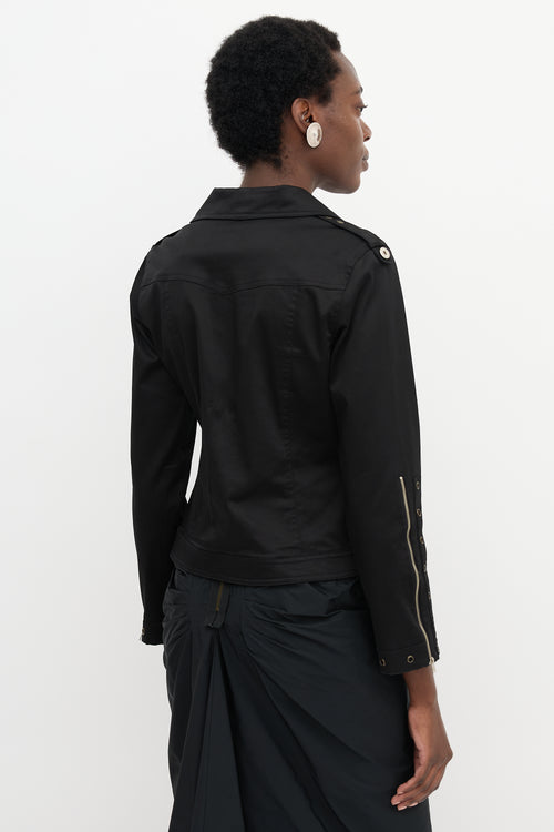 Dolce & Gabbana Satin Grommet Jacket