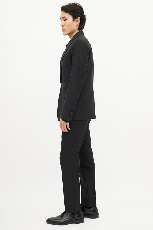 Dolce & Gabbana Black Wool Two Piece Suit