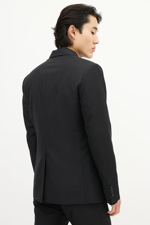 Dolce & Gabbana Black Wool Two Piece Suit