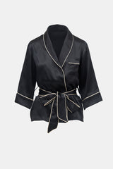 Dolce & Gabbana Silk Wrap Front Shirt