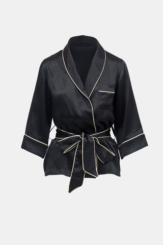 Dolce & Gabbana Silk Wrap Front Shirt