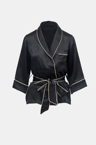 Dolce & Gabbana Silk Wrap Front Shirt