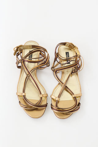 Dolce & Gabbana Leather Strappy Sandal
