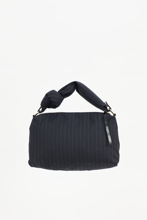 Dries Van Noten Puffy Pinstripe Bag
