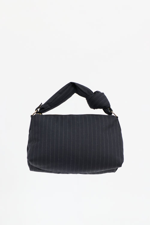 Dries Van Noten Puffy Pinstripe Bag