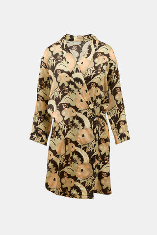 Dries Van Noten Floral Wrap Robe