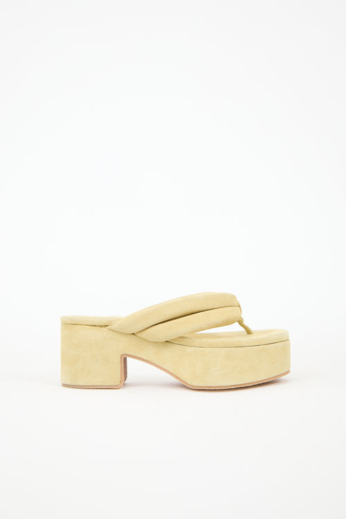 Dries Van Noten Suede Platform Sandal