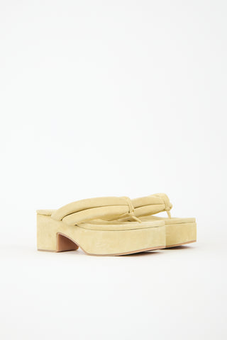 Dries Van Noten Suede Platform Sandal