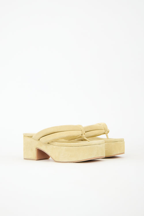 Dries Van Noten Suede Platform Sandal