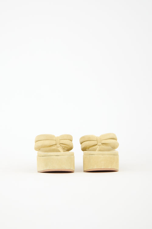 Dries Van Noten Suede Platform Sandal