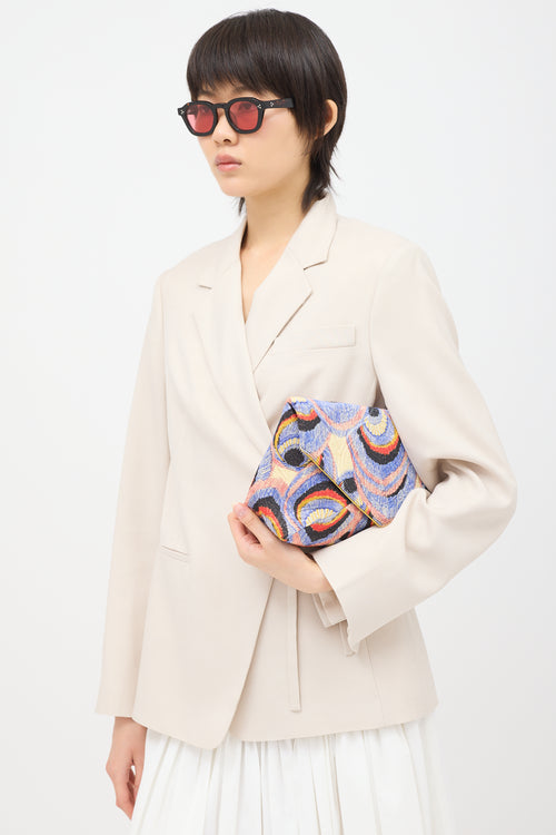 Dries Van Noten Fall 2018 Brocade Envelope Clutch