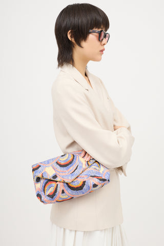 Dries Van Noten Fall 2018 Brocade Envelope Clutch