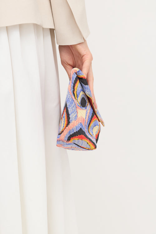 Dries Van Noten Fall 2018 Brocade Envelope Clutch
