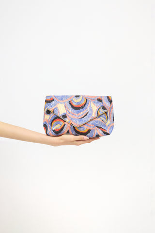 Dries Van Noten Fall 2018 Brocade Envelope Clutch