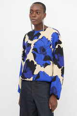 Dries Van Noten Floral Capo Gathered Blouse