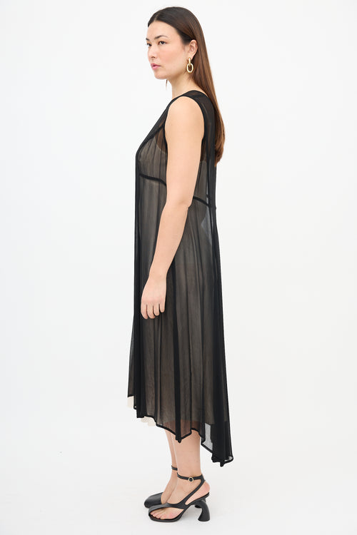 Dries Van Noten Vintage Sheer Overlay Dress