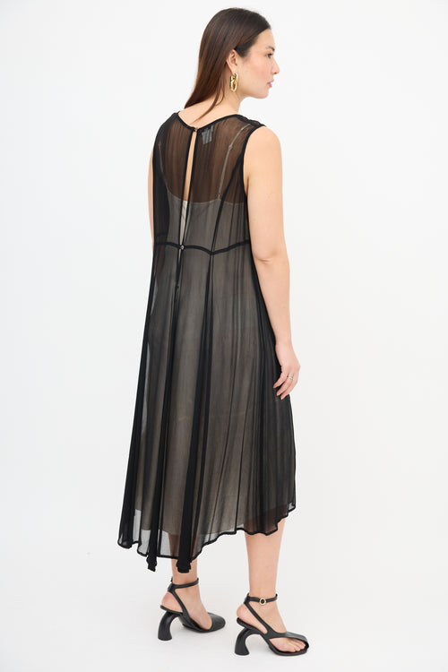 Dries Van Noten Vintage Sheer Overlay Dress