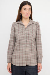 Dries Van Noten Check Patterned Top