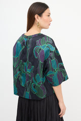 Dries Van Noten Floral Short Sleeve Top