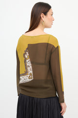 Dries Van Noten Silk Printed Sheer Blouse