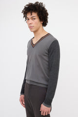 Dries Van Noten Wool Colour Block Sweater