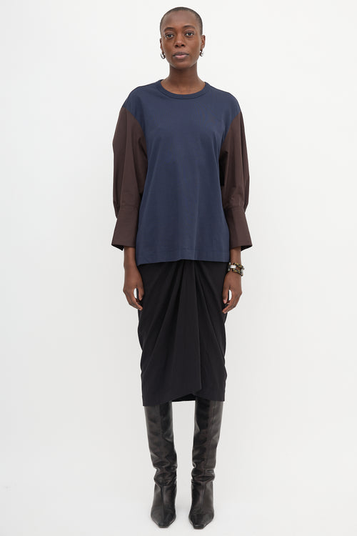 Dries Van Noten Heris Colour Block Top