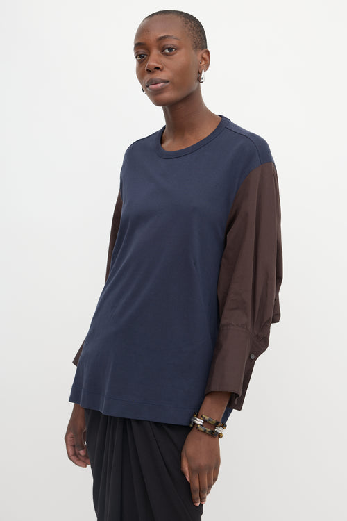 Dries Van Noten Heris Colour Block Top