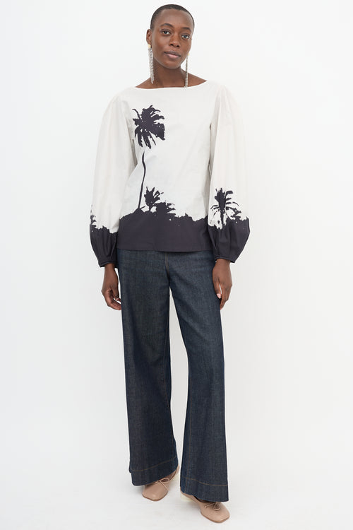 Dries Van Noten x Len Lye SS 2021 Palm Blouse