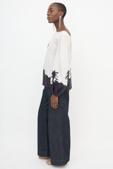 Dries Van Noten x Len Lye SS 2021 Palm Blouse
