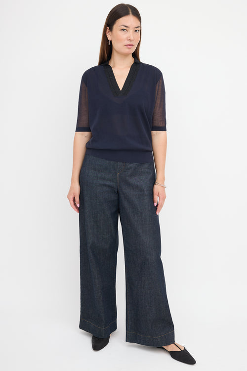 Dries Van Noten Sheer Polo