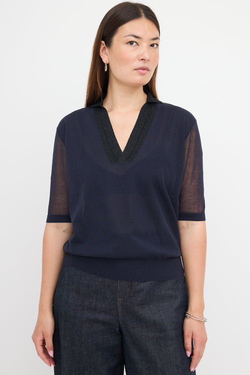 Dries Van Noten Sheer Polo