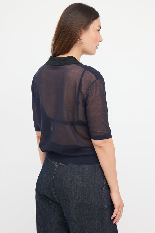 Dries Van Noten Sheer Polo